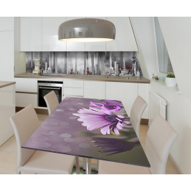 Наклейка 3Д виниловая на стол Zatarga «Греческий сад» 600х1200 мм для домов, квартир, столов, кофейн, кафе
