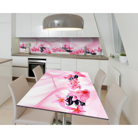 Наклейка 3Д виниловая на стол Zatarga «Нежность бытия» 650х1200 мм для домов, квартир, столов, кофейн, кафе