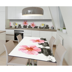 Наклейка 3Д виниловая на стол Zatarga «Природный баланс» 600х1200 мм для домов, квартир, столов, кофейн, кафе
