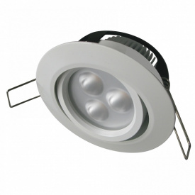 Точечный светильник Brille 6W LED-102 Серебристый 176465
