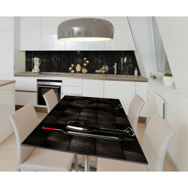 Наклейка 3Д виниловая на стол Zatarga «Вечер для двоих» 650х1200 мм для домов, квартир, столов, кофейн, кафе
