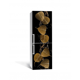 Наклейка на холодильник Zatarga «Танец листев и дождя» 650х2000 мм виниловая 3Д наклейка декор на кухню