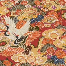 Вінілові шпалери на флізеліновій основі Rasch Kimono 409345 Червоний