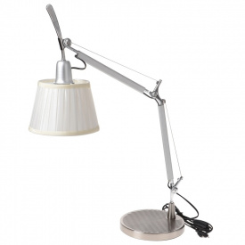 Настольная лампа в современном стиле офисная Brille 60W MTL-60 Серый