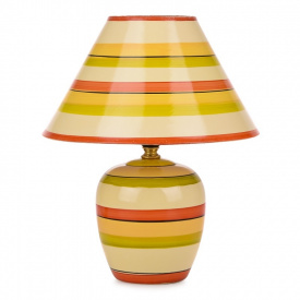 Настольная лампа классическая с абажуром Brille 40W TL-74 Разноцветный