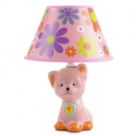 Настольная лампа для детской "Кот" Brille 40W TP-019 Розовый