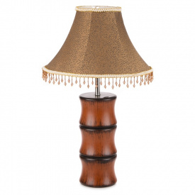 Настольная лампа классическая с абажуром Brille 60W TL-16 Коричневый
