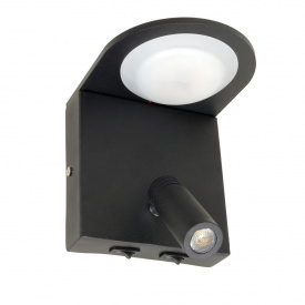 LED подсветка Brille Пластик 10W AL-532 Черный 27-044