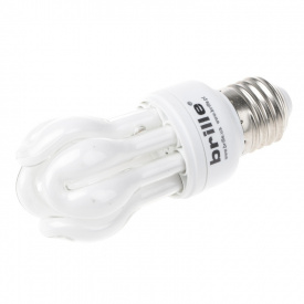 Лампа энергосберегающая Brille Стекло 11W Белый 128008
