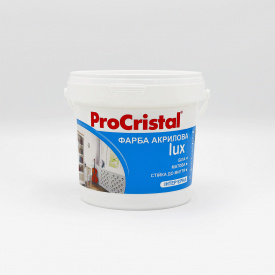 Краска акриловая интерьерная Ирком ProCristal Lux IР-233 белая матовая 1 л