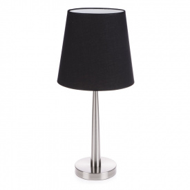 Настольная лампа минимализм с абажуром Brille 60W TL-181 Никель