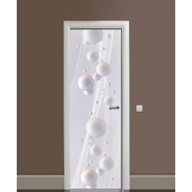 Наклейка на дверь Zatarga «Молоко в невесомости» 650х2000 мм виниловая 3Д наклейка декор самоклеящаяся