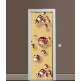 Наклейка на дверь Zatarga "Шоколадные сферы" 650х2000 мм виниловая 3Д наклейка декор самоклеящаяся Z181709dv
