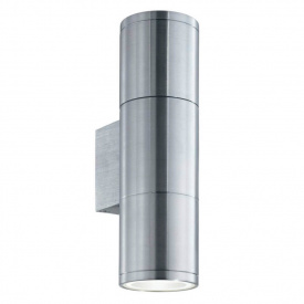 Уличный настенный светильник Ideal Lux Gun AP2 Small Alluminio (id033013)