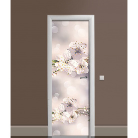 Наклейка на дверь Zatarga "Макро Цветы вишни" 650х2000 мм