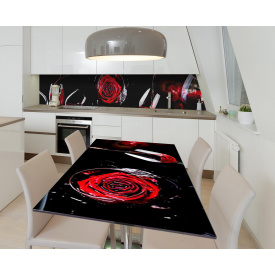 Наклейка 3Д виниловая на стол Zatarga «Порция страсти» 600х1200 мм для домов, квартир, столов, кофейн, кафе