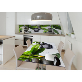 Наклейка 3Д вінілова на стіл Zatarga «Медитація» 600х1200 мм для будинків, квартир, столів, кав'ярень