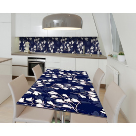 Наклейка 3Д виниловая на стол Zatarga «Японская ночь» 650х1200 мм для домов, квартир, столов, кофейн, кафе