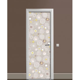 Наклейка на дверь Zatarga «Взрыв конфетти» 650х2000 мм виниловая 3Д наклейка декор самоклеящаяся