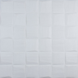 Самоклеюча 3D панель 3D Loft білі рвані кубики 700x700x8мм