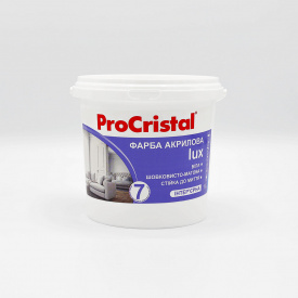 Краска акриловая интерьерная Ирком ProCristal Lux 7 IР-237 белая шелковисто-матовая 1 л