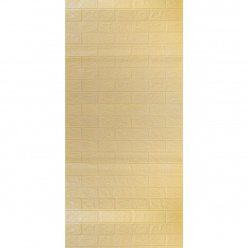 Самоклеющаяся 3D панель Sticker Wall под бежевый кирпич в рулоне 3080x700x3мм (R009-3)