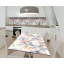 Наклейка 3Д виниловая на стол Zatarga «Цветочный гербарий» 650х1200 мм для домов, квартир, столов, кофейн, Киев