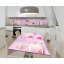 Наклейка 3Д вінілова на стіл Zatarga «Полунична мрія» 650х1200 мм для будинків, квартир, столів, кав'ярень, кафе Київ