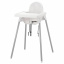 Стульчик для кормления + столик IKEA ANTILOP 56х62х90 см Бело-серый Хмельницький