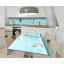 Наклейка 3Д вінілова на стіл Zatarga «Зефірні тюльпани» 600х1200 мм для будинків, квартир, столів, кав'ярень. Чернігів