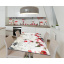 Наклейка 3Д виниловая на стол Zatarga «Клубничное суфле» 600х1200 мм для домов, квартир, столов, кофейн, кафе Дубно