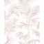 Виниловые обои на флизелиновой основе Graham Brown Paradise 106745 Белый-Розовый Ровно