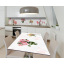 Наклейка 3Д виниловая на стол Zatarga «Цветочный бал» 650х1200 мм для домов, квартир, столов, кофейн, кафе Весёлое