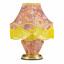 Настольная лампа барокко с абажуром Brille 60W TL-106 Оранжевый Виноградів