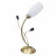Настольная лампа флористика декоративная Brille 60W LK-170 Бронзовый Львов
