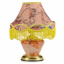 Настольная лампа барокко с абажуром Brille 60W TL-108 Розовый Виноградів