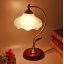 Настольная лампа флористика Brille 60W BKL-058 Бронзовый Львов