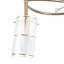 Люстра потолочная Brille 40W E14 Золотистый корпус в современном стиле Вишневое