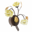 Бра галогенное белые розы Флористика Brille 20W BKL-198 Коричневый Хмельницький