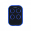Мультичастотный дублирующий пульт дистанционного управления РТ 280-868МГЦ синий с черными кнопками Славянск