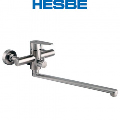 Смеситель для ванны длинный нос HESBE Dax (Chr-006) (нержавеющая сталь Sus 304) Одеса