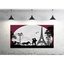 Картина на холсте ProfART S50100-l192 100 х 50 см Любовь в Париже (hub_gBkD32740)
