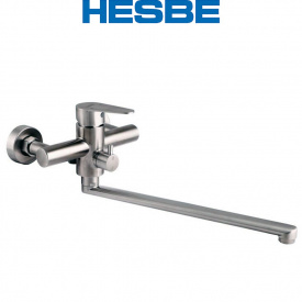 Смеситель для ванны длинный нос HESBE Dax (Chr-006) (нержавеющая сталь Sus 304)
