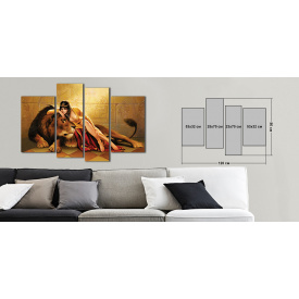 Модульная картина Декор Карпаты Vip Collection 120х80 см (VIP-M4-k20)