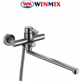 Смеситель для ванны длинный нос Winmix FAN 006 EURO, Польша (нержавеющая сталь)
