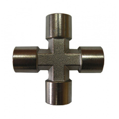 Хрестовий з'єднувач з внутрішнім різьбленням 1/4” AIRKRAFT S1283-2 Тернопіль