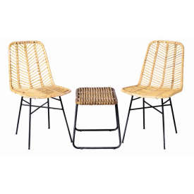 Комплект плетеной мебели Cruzo Терра два стула с кофейным столиком