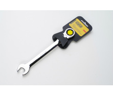Ключ рожково-накидной СИЛА с трещоткой и шарниром CrV 15мм (032814)