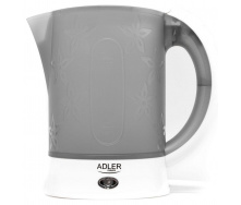 Електрочайник Adler AD 1268 з чашками та ложками Сірий з білим (006325)