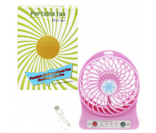 Вентилятор настольный Portable fan розовый MIC (28-2)